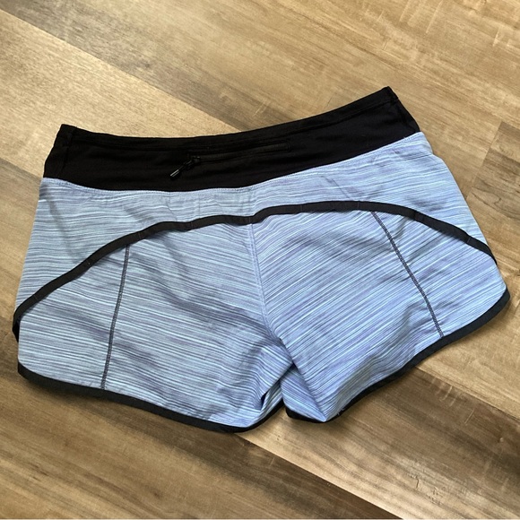 [Lululemon] Turbo Run Short Twisted Stripe Caspian Blue 6 - Picture 4 of 10